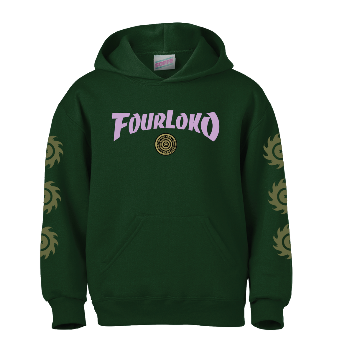 Four Loko Skate Hoodie, Forest Green – Four Loko Shop