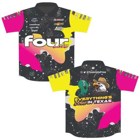 Four Loko Sour Cosmic Punch Racing Crew Shirt
