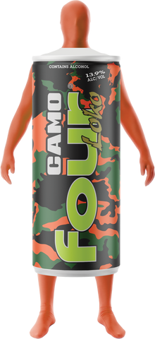 2025 Four Loko Camo Can Costume