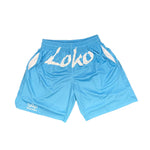 Blue Mesh Shorts