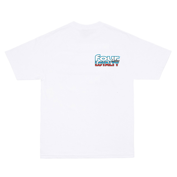 Quickfits Four LOKO Watermelon - White T-Shirt (L) in